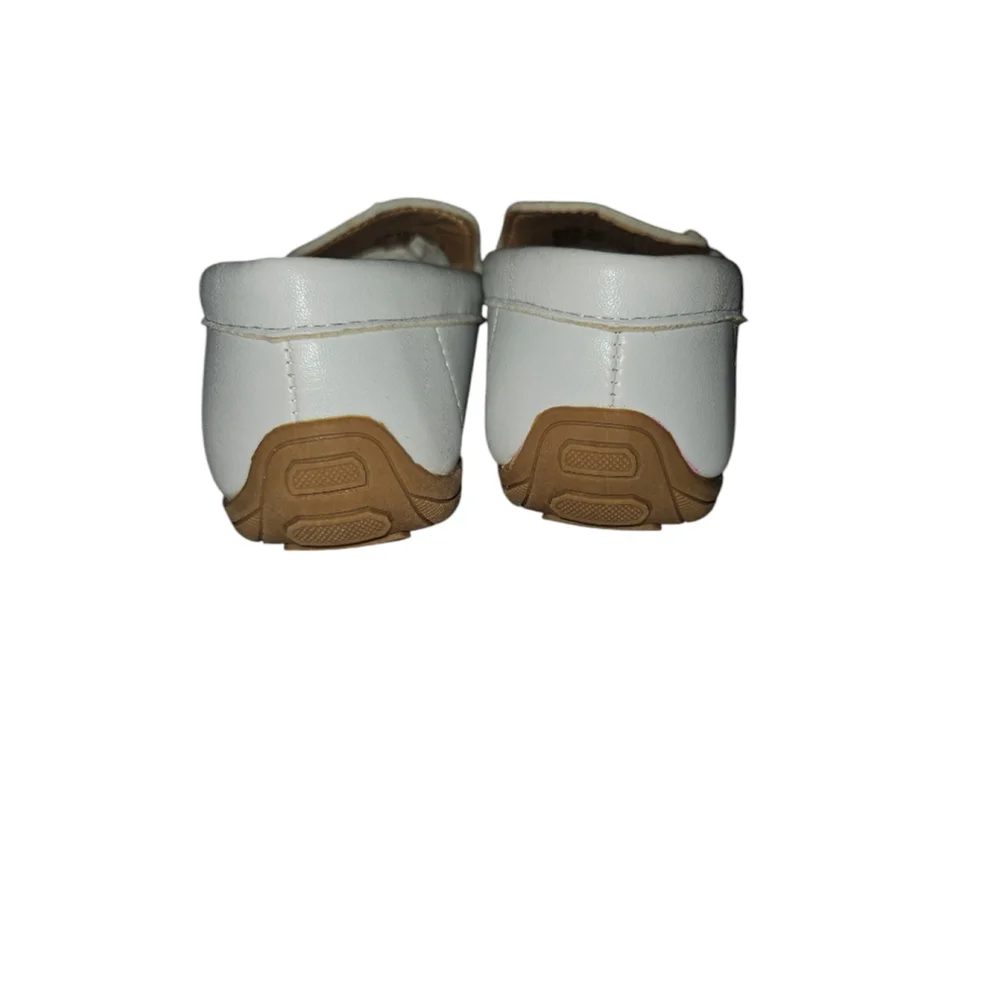 Boys Jordano Collection Loafers Size 11 White Toddler